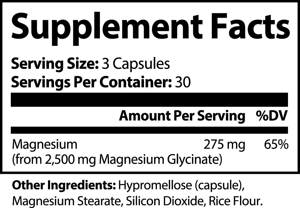 Magnesium Glycinate — Daily Calm Formula