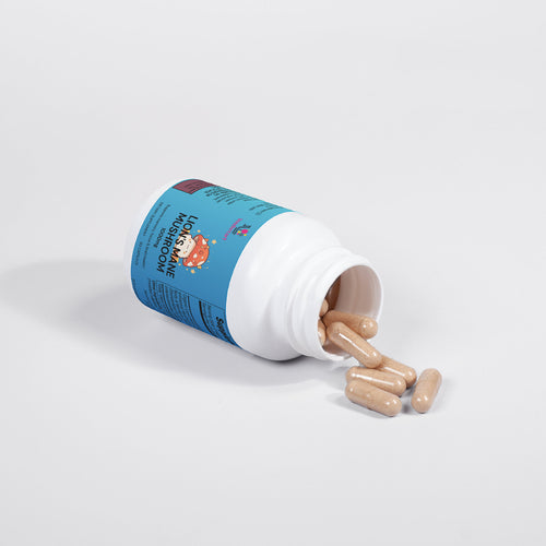 Lions Mane Mushroom Supplement Cognitive Support, Focus, Mood Boost